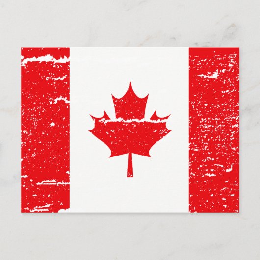 VLAG VAN CANADA BRIEFKAART (Voorkant)