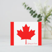 Vlag van Canada Briefkaart (Staand voorkant)