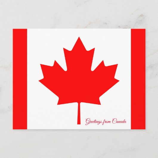 Vlag van Canada Briefkaart (Voorkant)