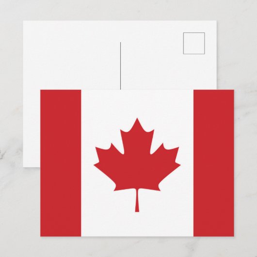 Vlag van Canada Briefkaart (Voorkant / Achterkant)