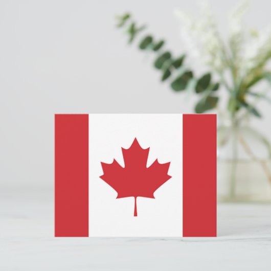 Vlag van Canada Briefkaart (Staand voorkant)