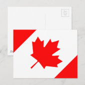 Vlag van Canada Briefkaart (Voorkant / Achterkant)