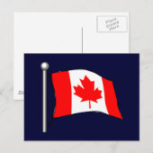 Vlag van Canada Briefkaart (Voorkant / Achterkant)