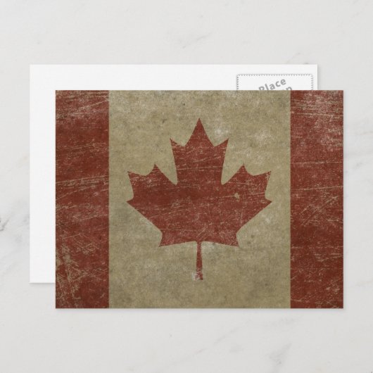  vlag van Canada Briefkaart (Voorkant / Achterkant)