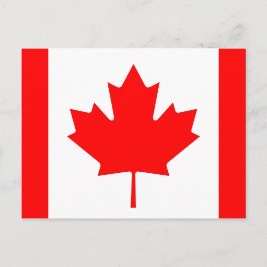 Vlag van Canada Briefkaart (Voorkant)