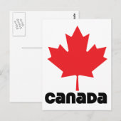 Vlag van Canada Briefkaart (Voorkant / Achterkant)