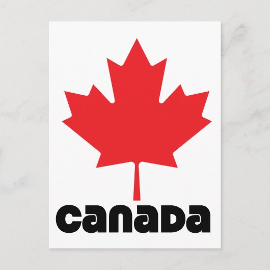Vlag van Canada Briefkaart (Voorkant)