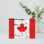 VLAG VAN CANADA BRIEFKAART (Staand voorkant)