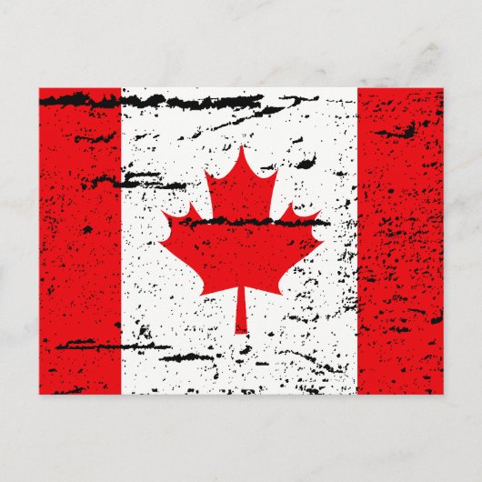 VLAG VAN CANADA BRIEFKAART (Voorkant)