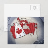 Vlag van Canada Briefkaart (Voorkant / Achterkant)