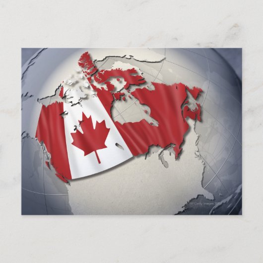 Vlag van Canada Briefkaart (Voorkant)