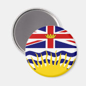 Vlag van Canada Brits-Columbia Magneet (Voorkant / Achterkant)