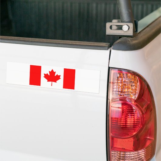 Vlag van Canada Bumpersticker (Op Truck)