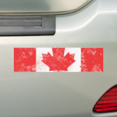 Vlag van Canada Bumpersticker (Op auto)