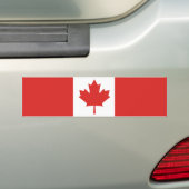 Vlag van Canada Bumpersticker (Op auto)