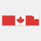 Vlag van Canada Bumpersticker (Voorkant)