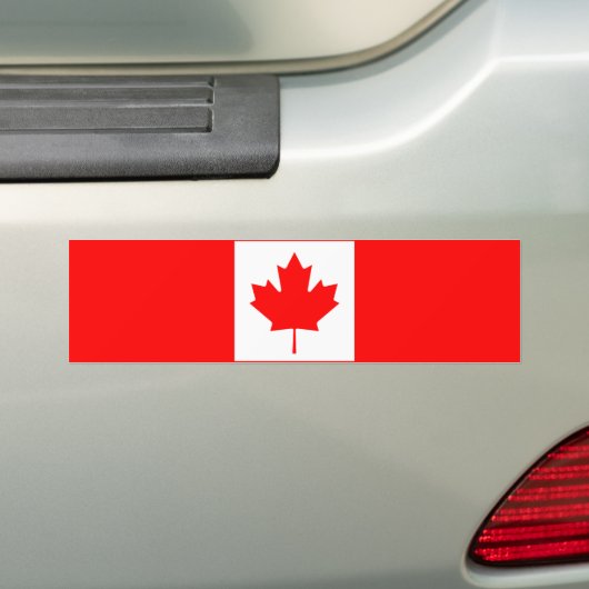 Vlag van Canada Bumpersticker (Op auto)