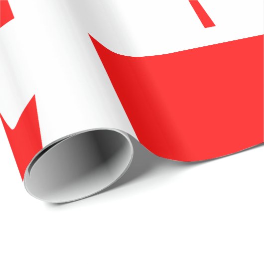 Vlag van Canada Cadeaupapier (Rol Hoek)