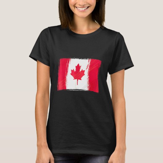 Vlag van Canada Canada Vlag Canada T-shirt (Voorkant)