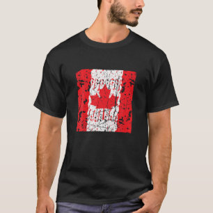 Vlag van Canada Canadese Dag Esblad Canadese Famil T-shirt