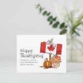 Vlag van Canada | CANADESE THANKSGIVING Briefkaart (Staand voorkant)