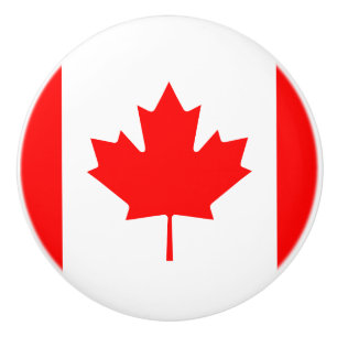 Vlag van Canada Ceramic Knob Keramische Knop