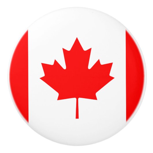 Vlag van Canada Ceramic Knob Keramische Knop (Voorkant)