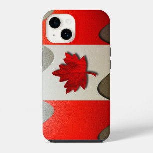 Vlag van Canada-Chroom door Shirley Taylor iPhone 14 Hoesje