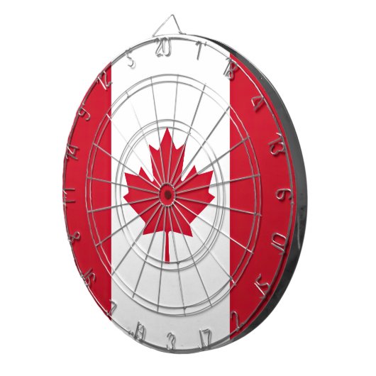 Vlag van Canada Dartbord (Voorkant Rechts)