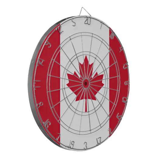 Vlag van Canada Dartbord (Voorkant Links)