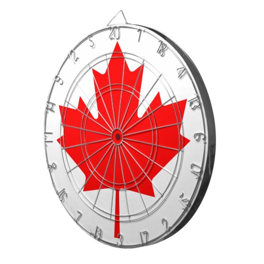 Vlag van Canada Dartbord (Voorkant Rechts)