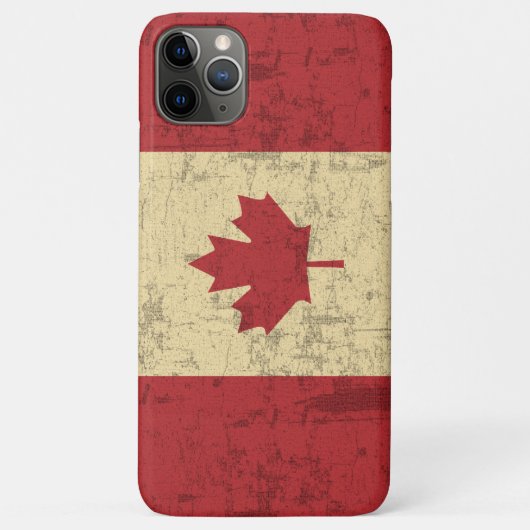 Vlag van Canada Distressed Case-Mate iPhone Case (Achterkant)