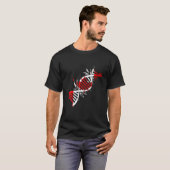 Vlag van Canada DNA-molecuul Canadese wortels Esbl T-shirt (Voorkant volledig)
