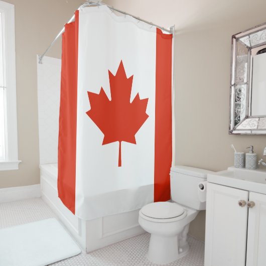 Vlag van Canada Douchegordijn (In situ)
