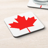 Vlag van Canada Drankjes Onderzetter (Linkerzijde)