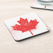 Vlag van Canada Drankjes Onderzetter (Linkerzijde)