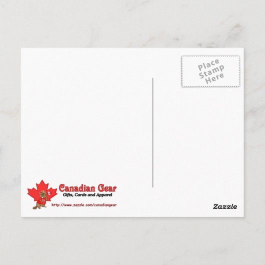 Vlag van Canada - Edmonton Briefkaart (Achterkant)