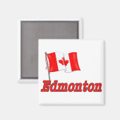 Vlag van Canada - Edmonton Magneet (Voorkant / Achterkant)
