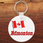 Vlag van Canada - Edmonton Sleutelhanger (Voorkant)