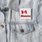 Vlag van Canada - Edmonton Vierkante Button 5,1 Cm (In situ)