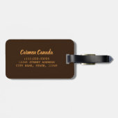  vlag van Canada en grizzly beer souvenir Bagagelabel (Achterkant horizontaal)