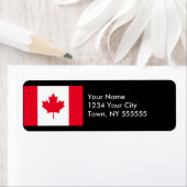 Vlag van Canada Etiket (Insitu)
