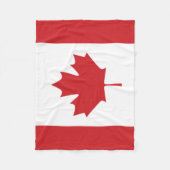 Vlag van Canada Fleece Deken (Voorkant)