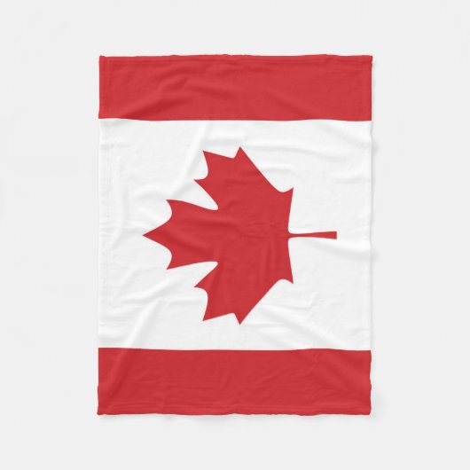 Vlag van Canada Fleece Deken (Voorkant)