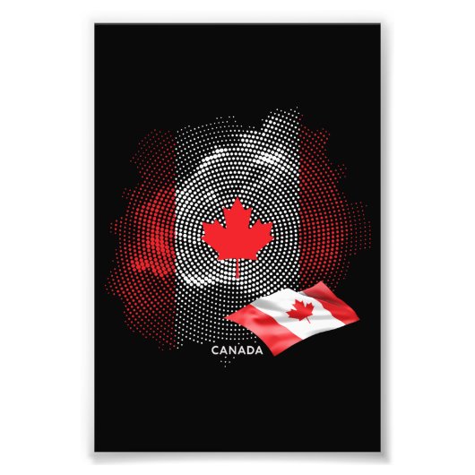 Vlag van Canada Foto Afdruk (Voorkant)