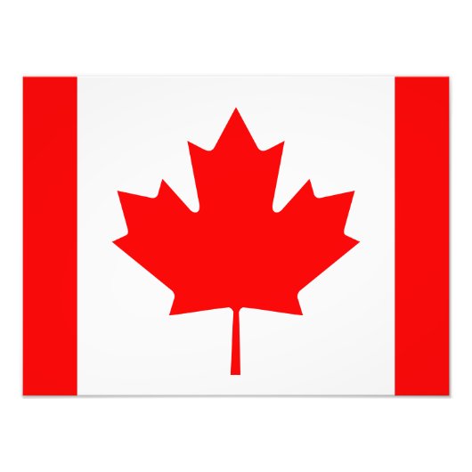 Vlag van Canada Foto Afdruk (Voorkant)