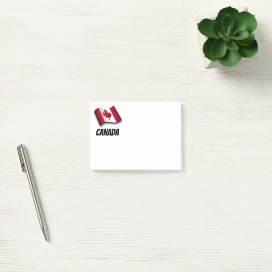 Vlag van Canada, gelabeld Post-it® Notes (Kantoor)