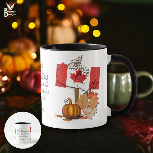 Vlag van Canada Gepersonaliseerde GELUKKIGE THAN Mok
