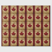 Vlag van Canada / geroosterd Cadeaupapier (Vlak)