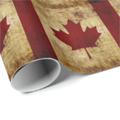 Vlag van Canada / geroosterd Cadeaupapier (Rol Hoek)